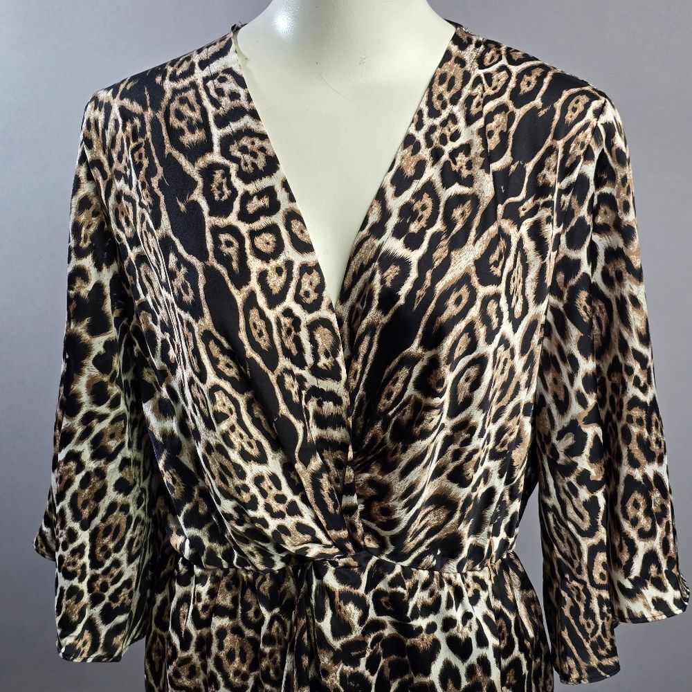 Leopard Print Kimono Dress (Rack 9) - Picture 4 of 10
